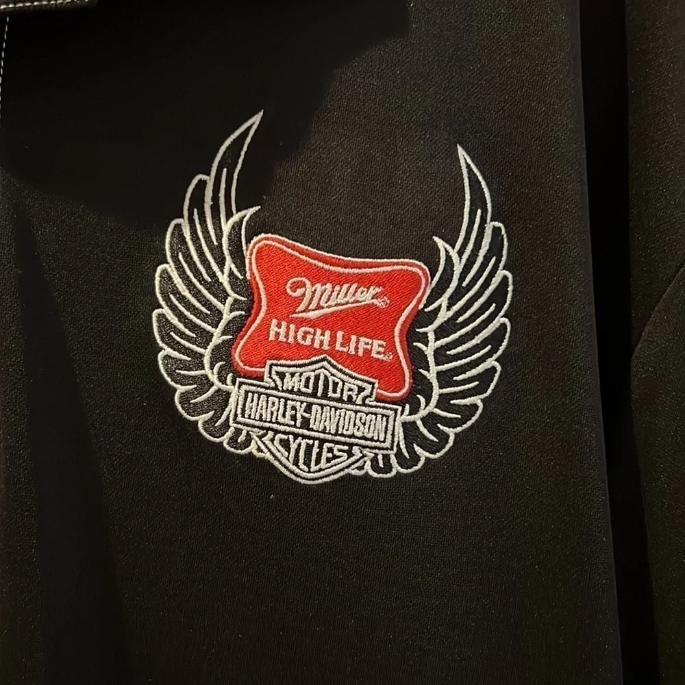 Harley Davidson Miller High Life Promotional Polo Shirt